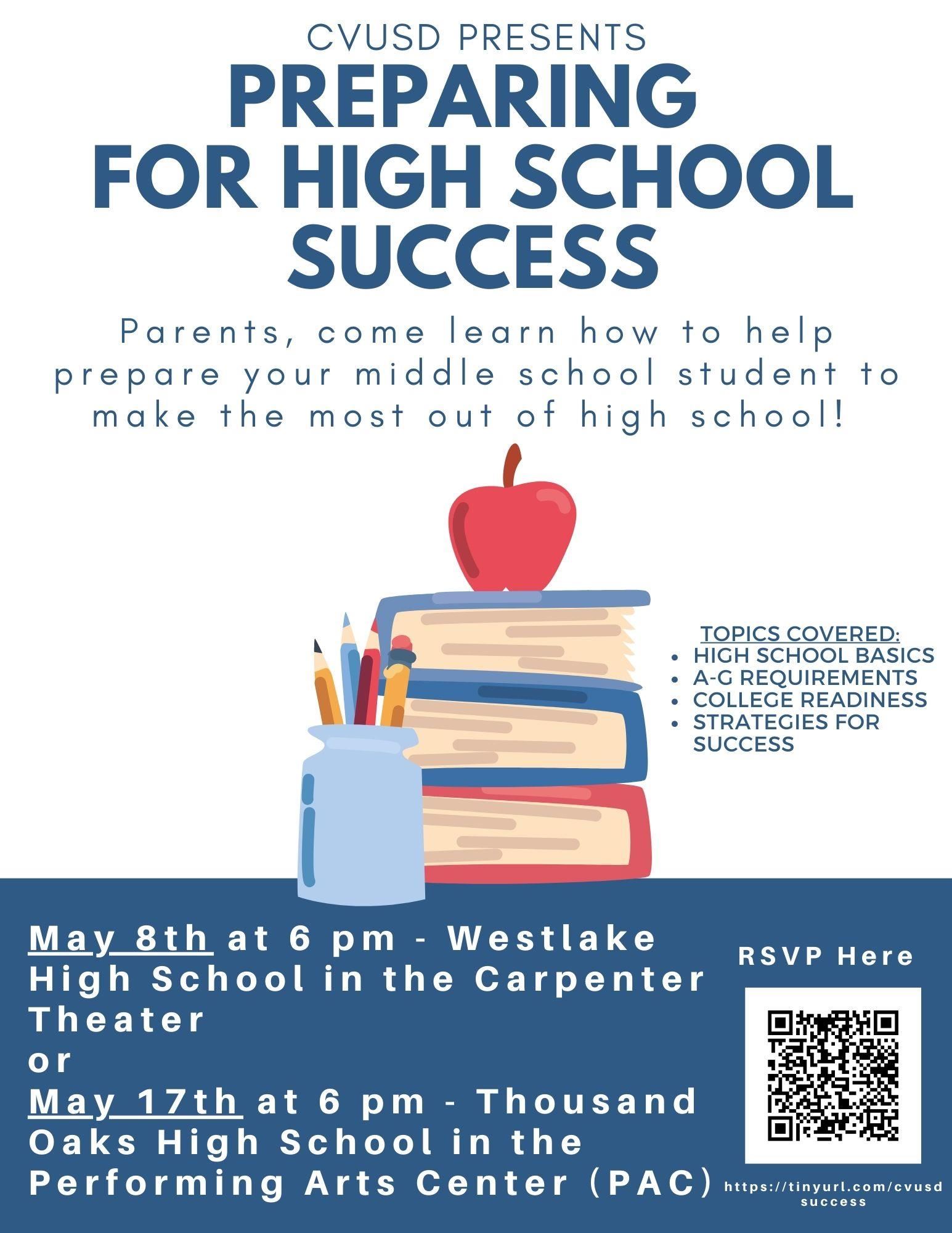 CVUSD Presents Preparing for High School Success